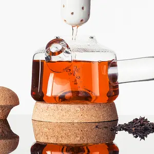 Nikolo Kerimov, minimal teapot, Upon-tea, glass, ceramic, cork, Finnish design, Aalto University, glazed teapot, tea preparation
