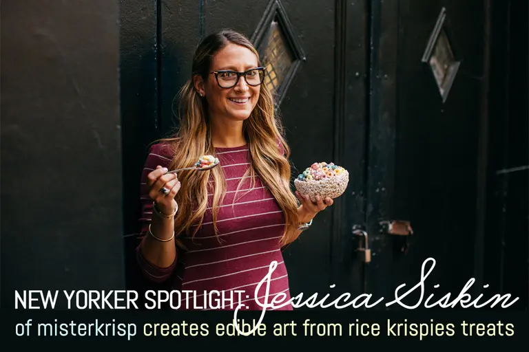 New Yorker Spotlight: Jessica Siskin of Misterkrisp Builds Food Art from Rice Krispies Treats