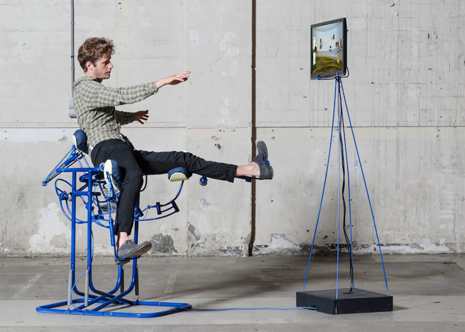 Govert Flint’s Futuristic Computer Chairs Allow You to Click with a Kick
