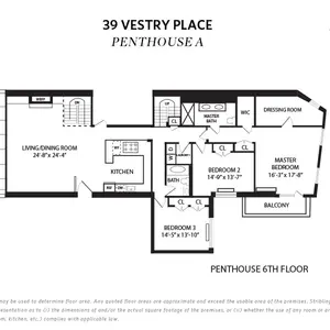 39 Vestry Street, large private balcony, large skylight, duplex penthouse