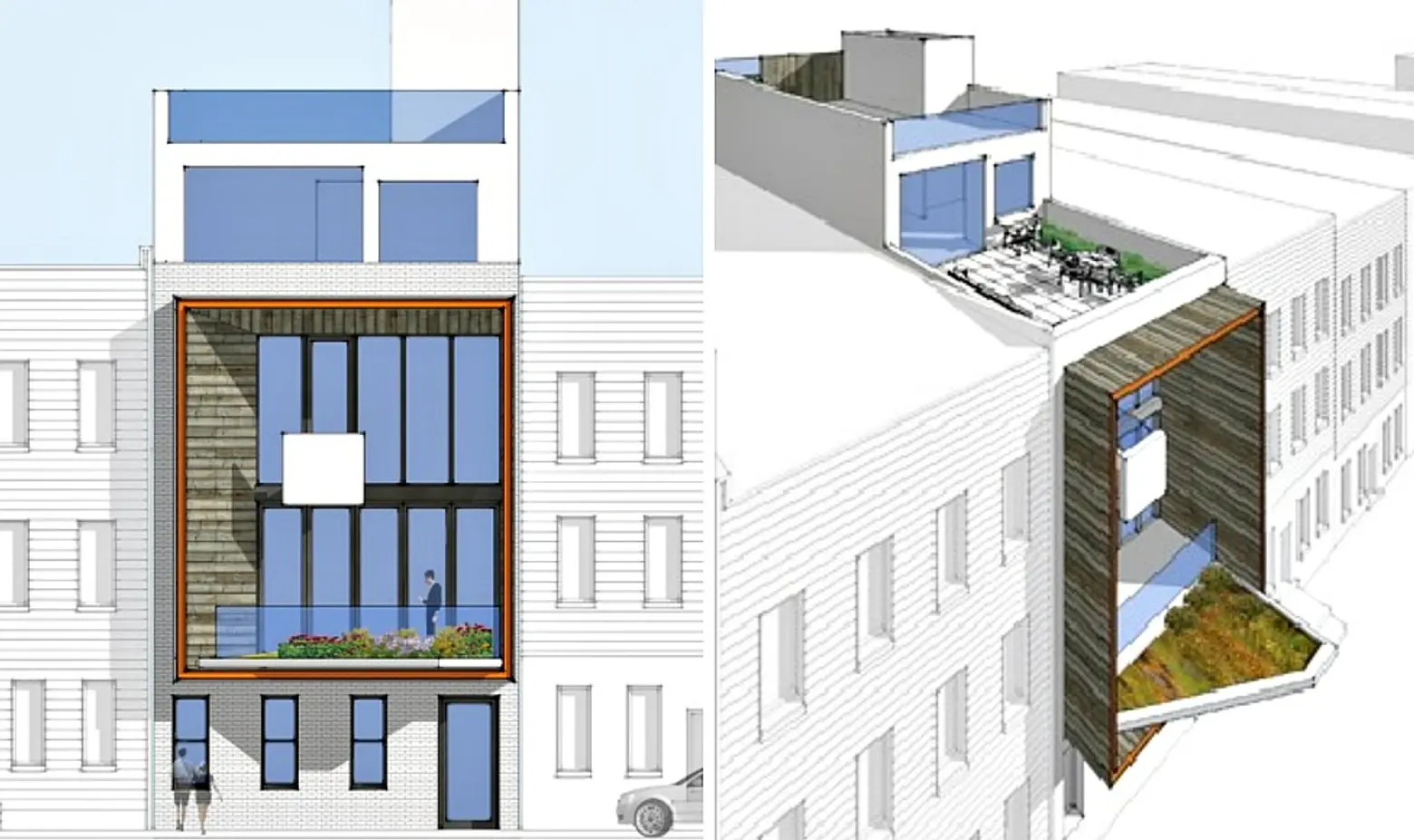 New Residential Building in East Williamsburg by James Cleary Architecture Will Have a Double-Height Solar Shade