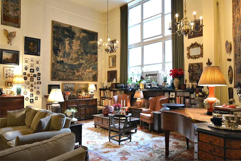 $4.8M ‘Duplex of Baronial Splendor’ Comes with a Dali Sketch on the Living Room Wall