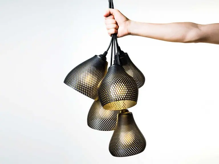 The Rumbles Are 3D-Printed Pendant Lights by Studio MeraldiRubini