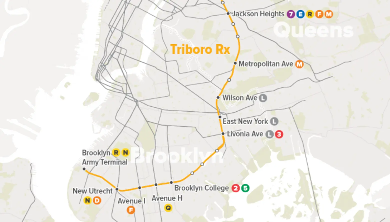 Proposed ‘Triboro Rx’ Subway Line Would Better Connect the Outer Boroughs