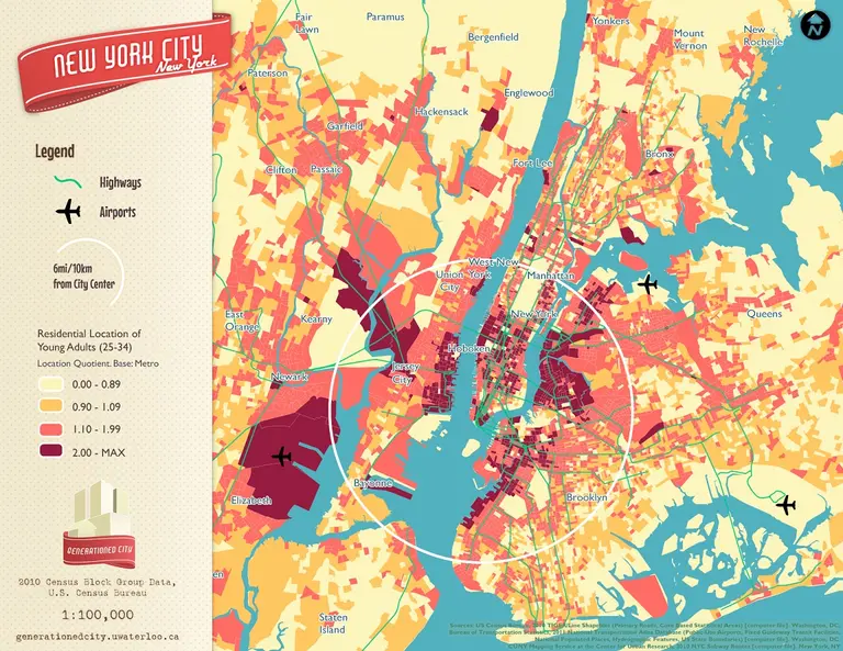 Mapping Where in NYC Millennials Live
