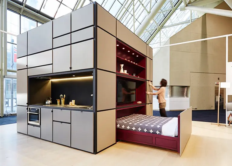 Cubitat: Sleek Plug-and-Play Unit Shelters a Kitchen, Bathroom, Bedroom and Living Room