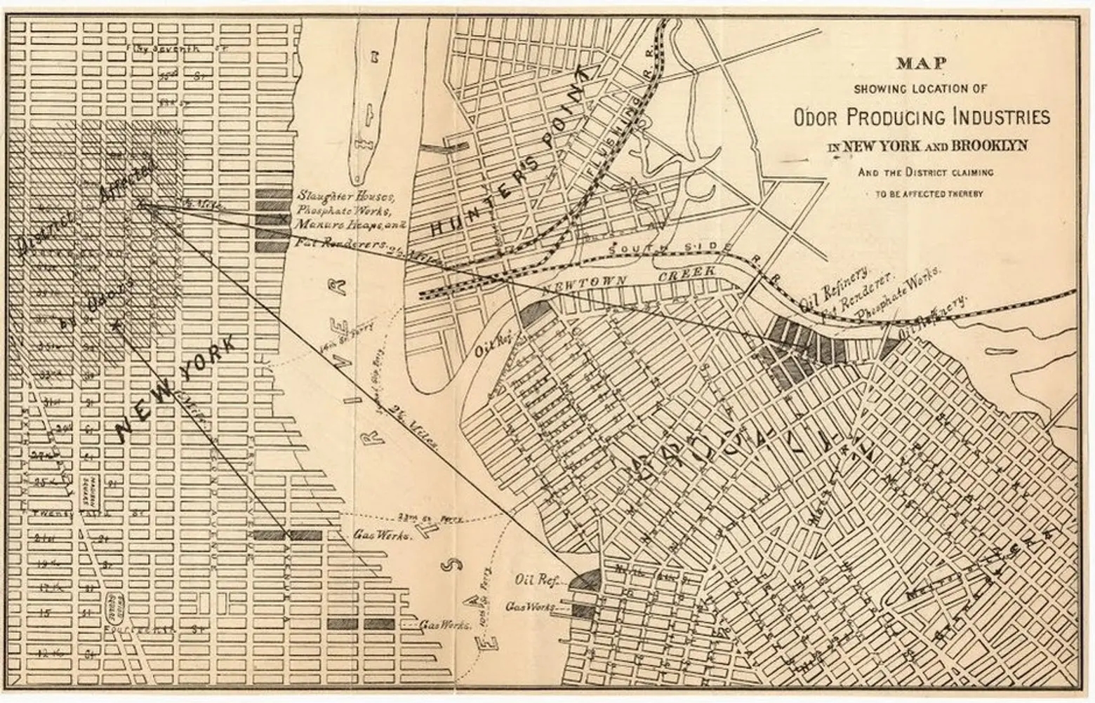 19th Century ‘Stench Map’ Explains Why Brooklyn Became the Industrial Borough