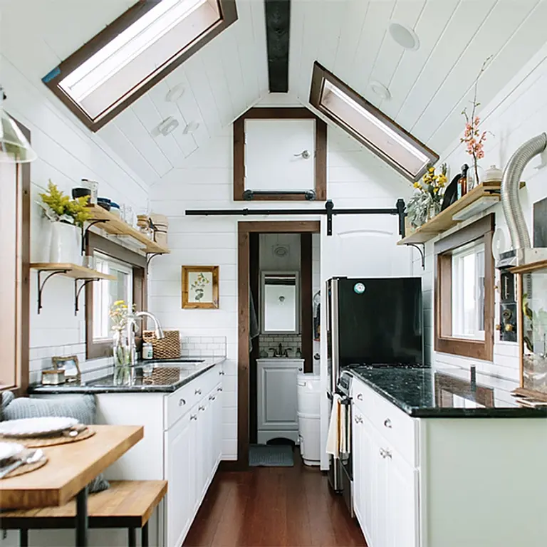 128-Square-Foot Tiny Heirloom Home Offers Rustic Elegance and Chic Quarters to Go