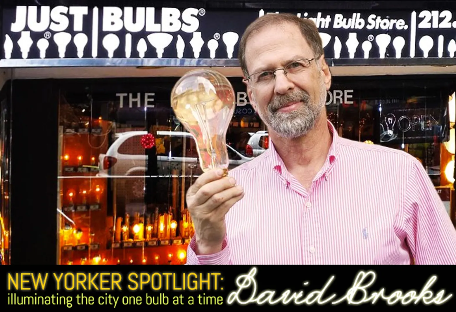 New Yorker Spotlight: David Brooks, Illuminating the City One Bulb at a Time