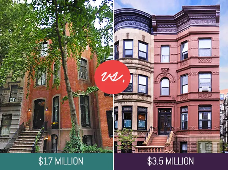 The High and Low: Two Picture-Perfect Bow-Front Townhouses Go Head-to-Head