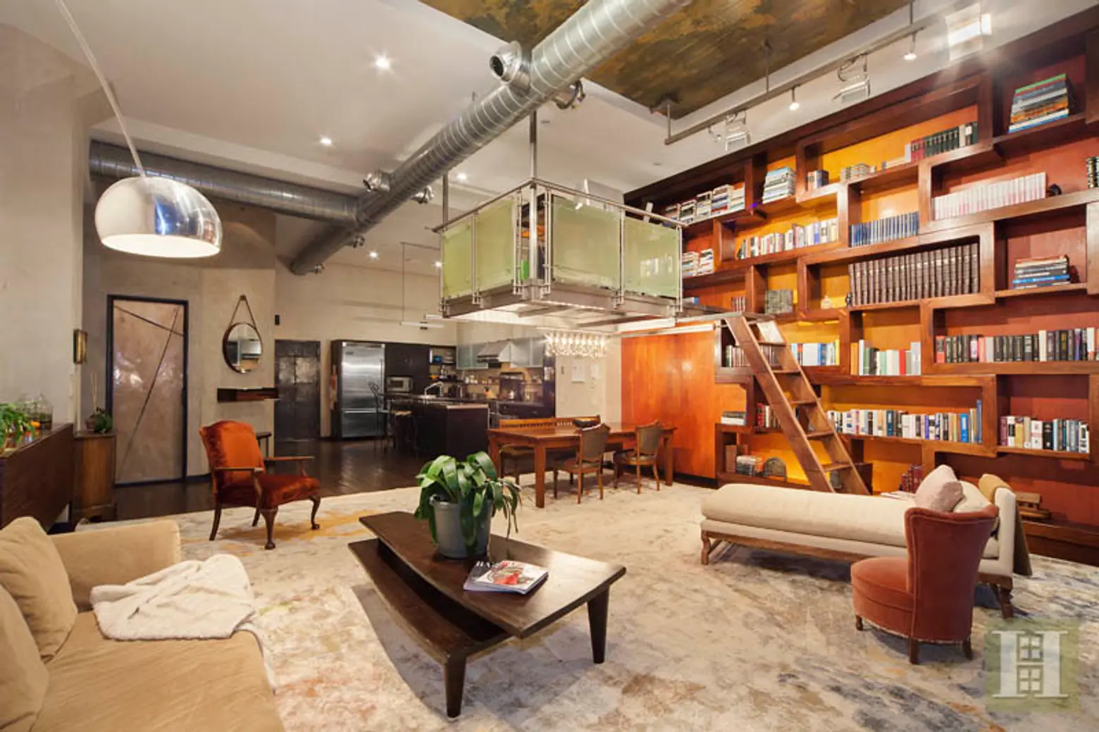 $2.4M Joe Ginsberg-Designed Prospect Heights Loft Has a Suspended Office
