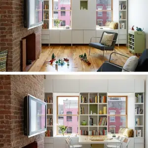 tiny transforming brooklyn apartment, Noroof Architects