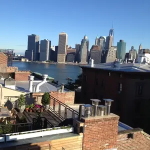 28 Remsen Street, 1843 brownstone, roof deck with Manhattan skyline views,