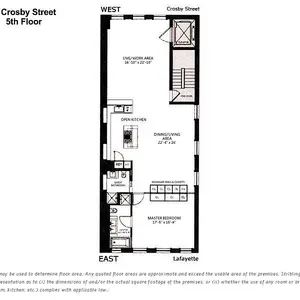 93 Crosby Street, Classic Soho loft, exposed brick walls, wood beam ceilings