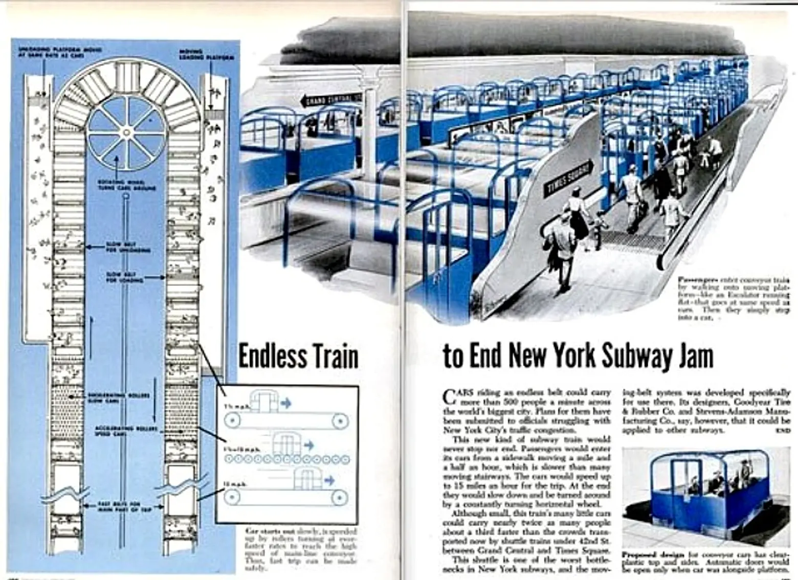 Goodyear Wanted to Create a Giant Conveyor Belt to Carry People Between Grand Central and Times Square