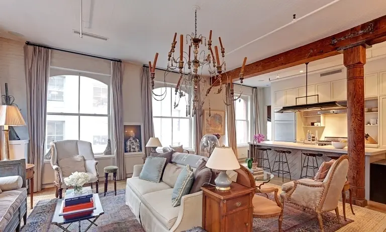 Shabby Chic Soho Loft Featured in Elle Decor Asks $3M