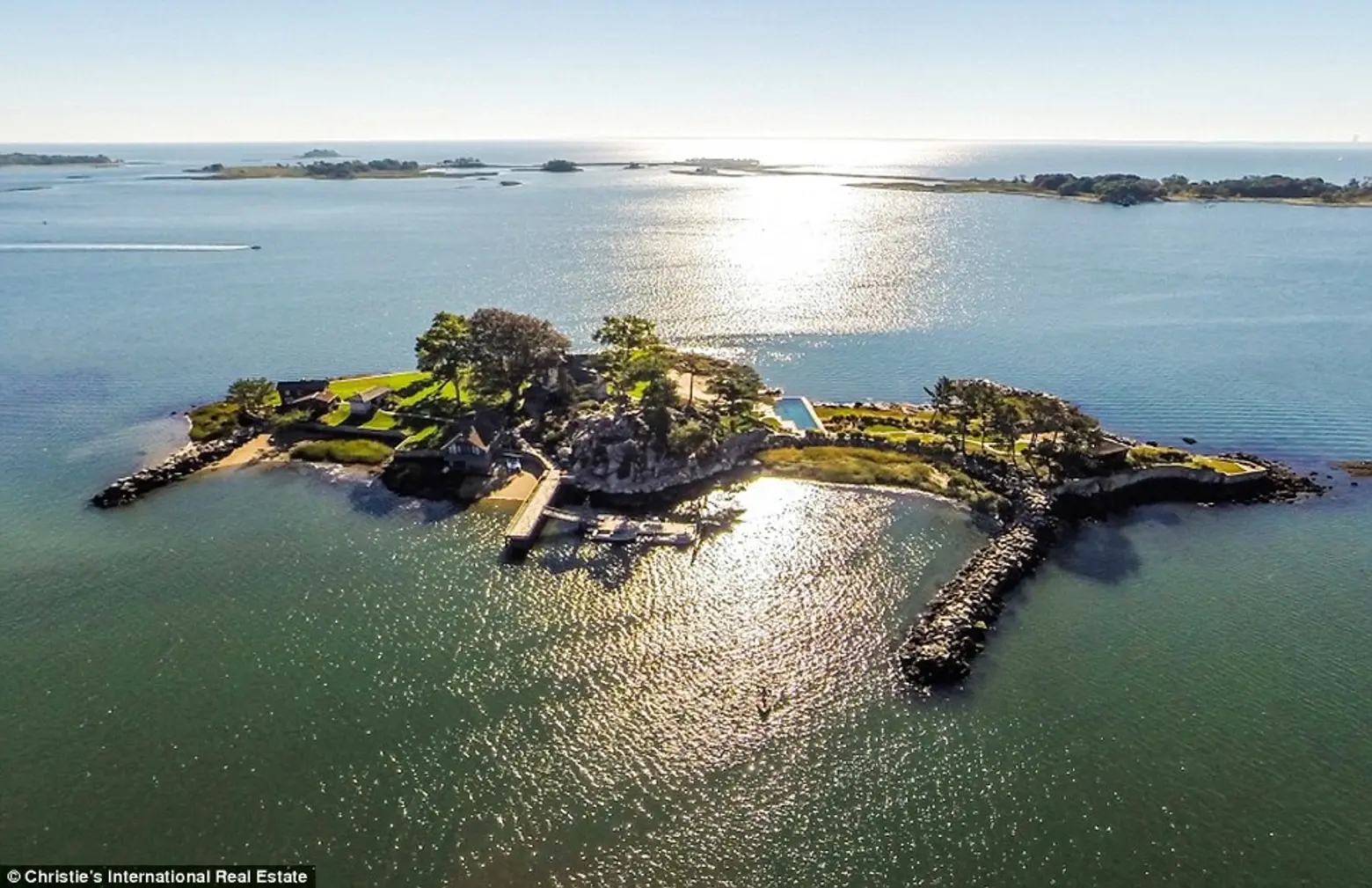 Own a Mansion with Celebrity History on a Private Island Overlooking NYC for $11M
