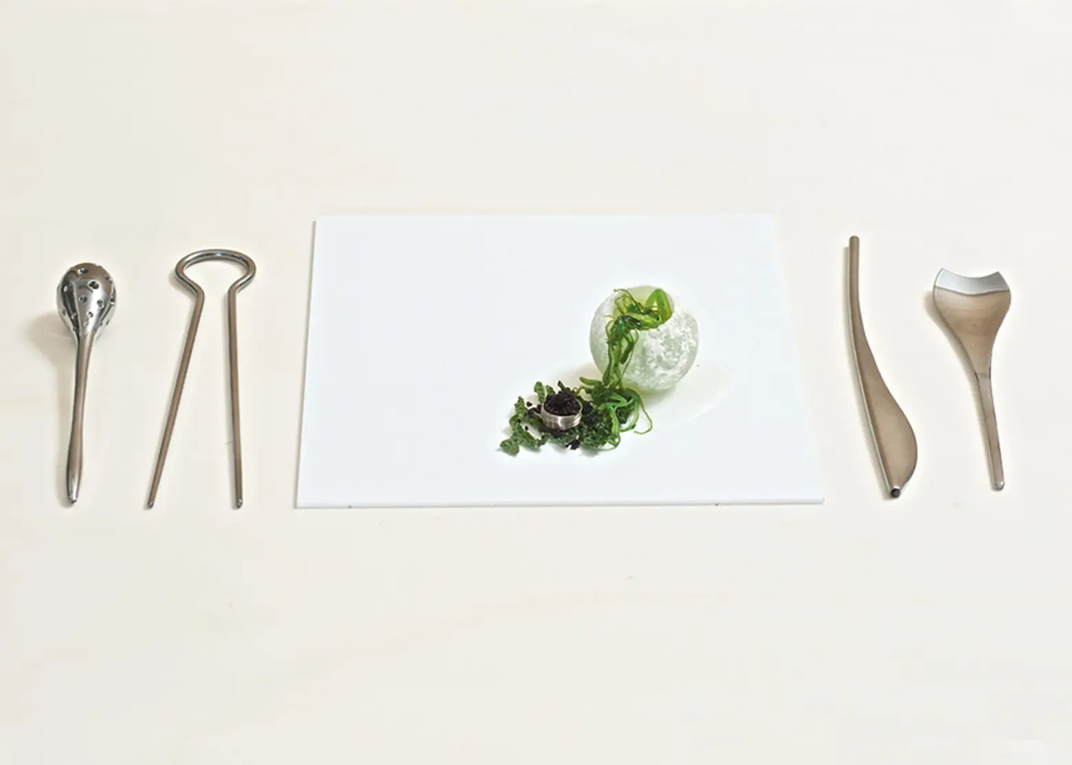Livin Studio Designs Innovative Fungi Cutlery for Eating Their Futuristic Sustainable Food