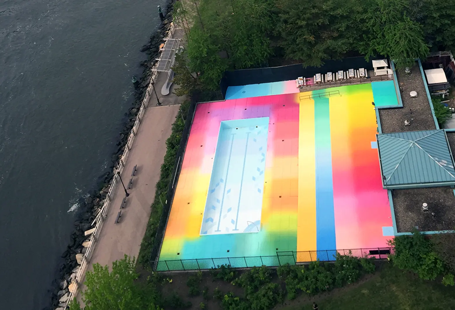 Roosevelt Island Gets a Technicolor Swimming Pool; Inside the Secret Subway WiFi Basement