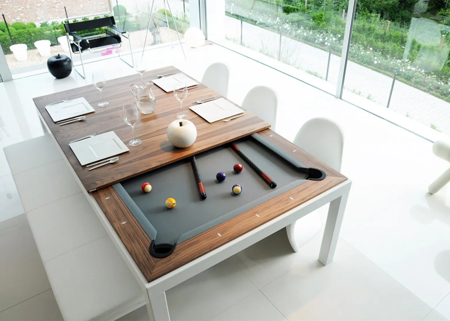 Amarith Fuses a Dining Table and a Pool Table in a Classy Way