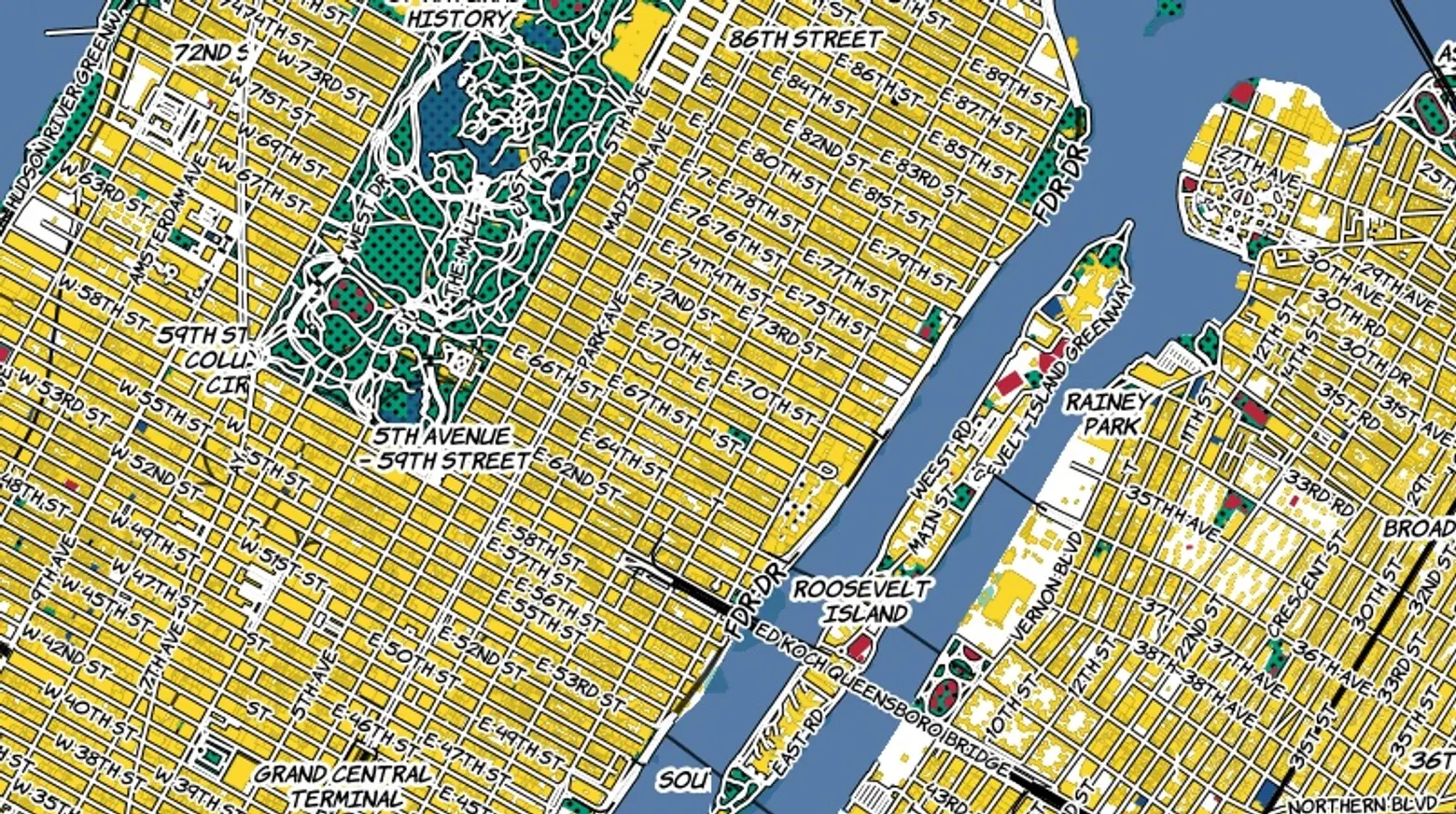 The World Mapped as Pop Art; How the Park Avenue Tulips Get Planted