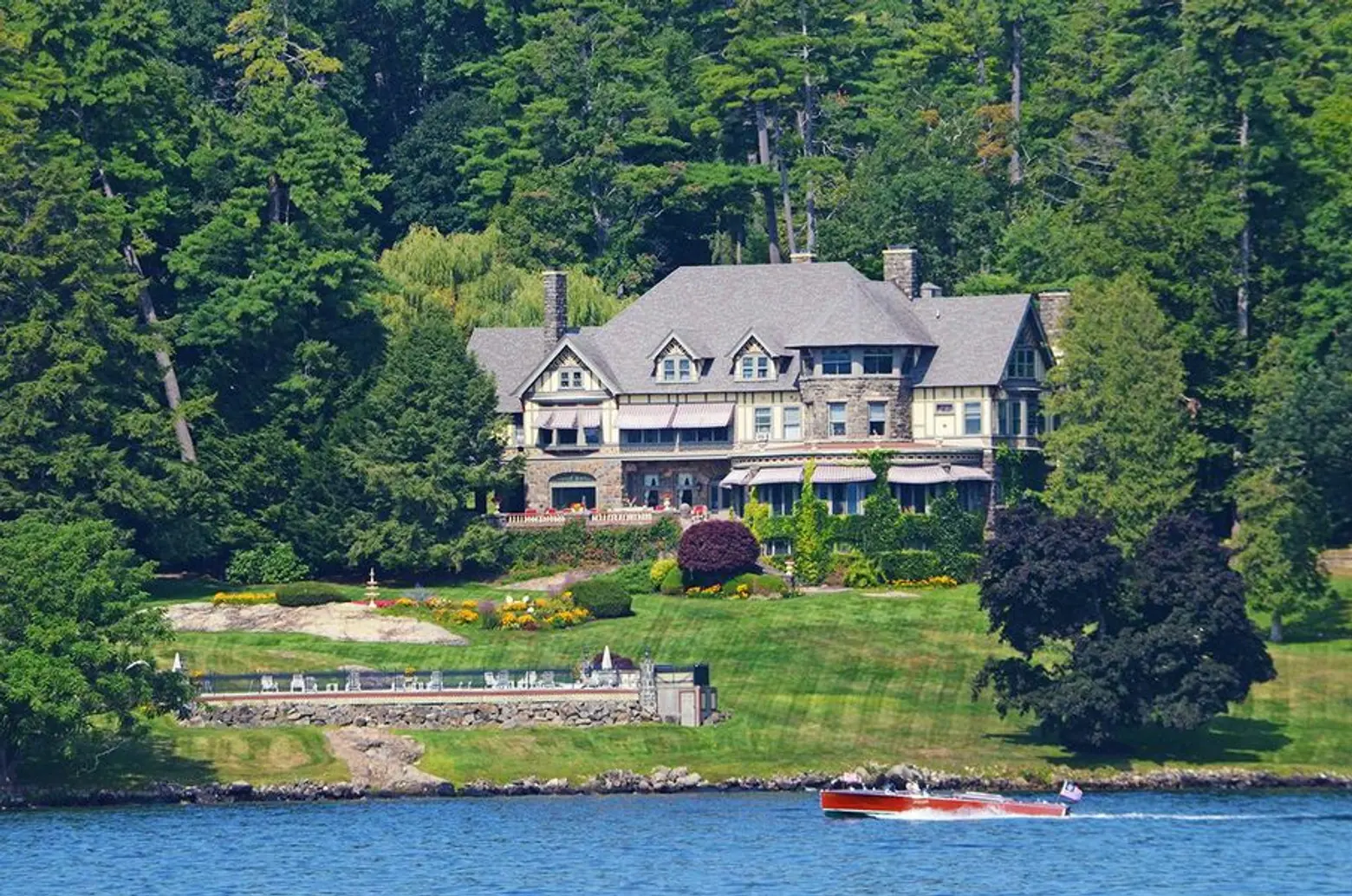 $13M Tudor Revival Mansion on Lake George Has Historic Connection to Brooklyn