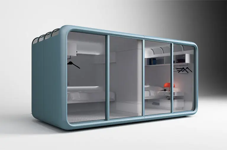 Combine Life, Work and Sleep in a 7x7x7-Foot Catch-All Pod