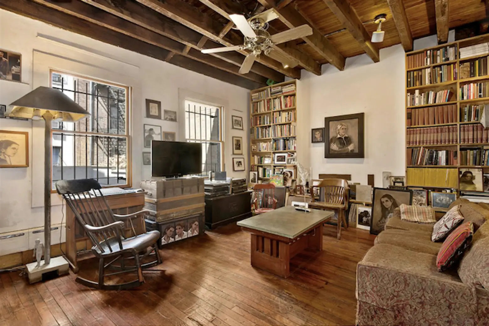 Gorgeous West Village Carriage House Boasts a Lovable Interior with Lots of Wood