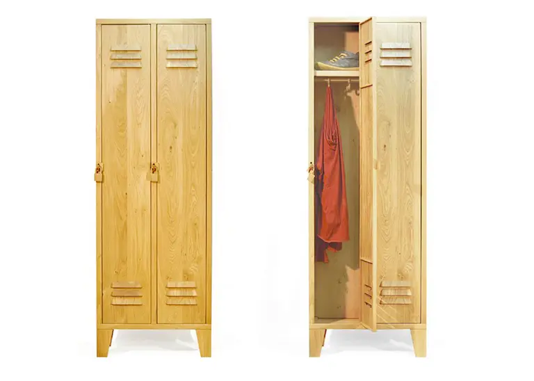 Stephan Siepermann Redesigns the Classic Locker Using Oak Wood