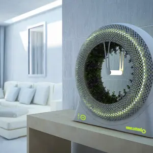 DesignLibero, Futuristic design, The Green Wheel, Inspired by NASA, Grow Your Own Food, grow food indoors, LED light, coco fiber vase,