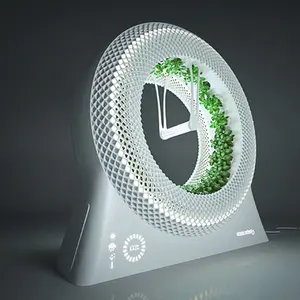 DesignLibero, Futuristic design, The Green Wheel, Inspired by NASA, Grow Your Own Food, grow food indoors, LED light, coco fiber vase,