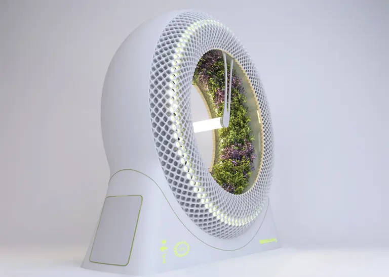 NASA-Inspired Green Wheel Lets You Grow Your Own Food Indoors