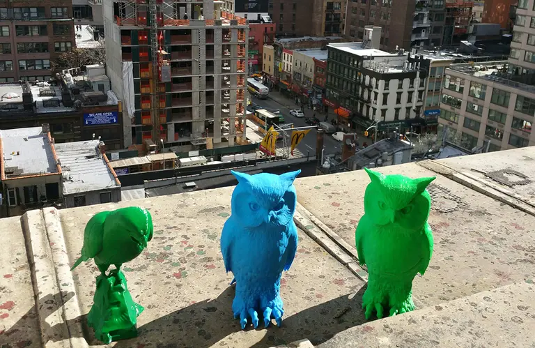3D-Printed Hawks and Owls Are Scaring Away NYC Pigeons