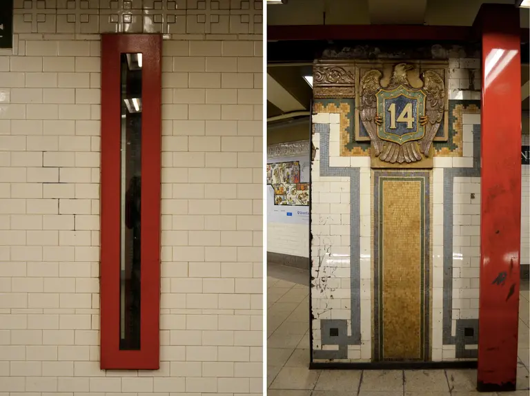 What’s the Meaning Behind Those Peculiar Red Frames Found in Union Square Station?