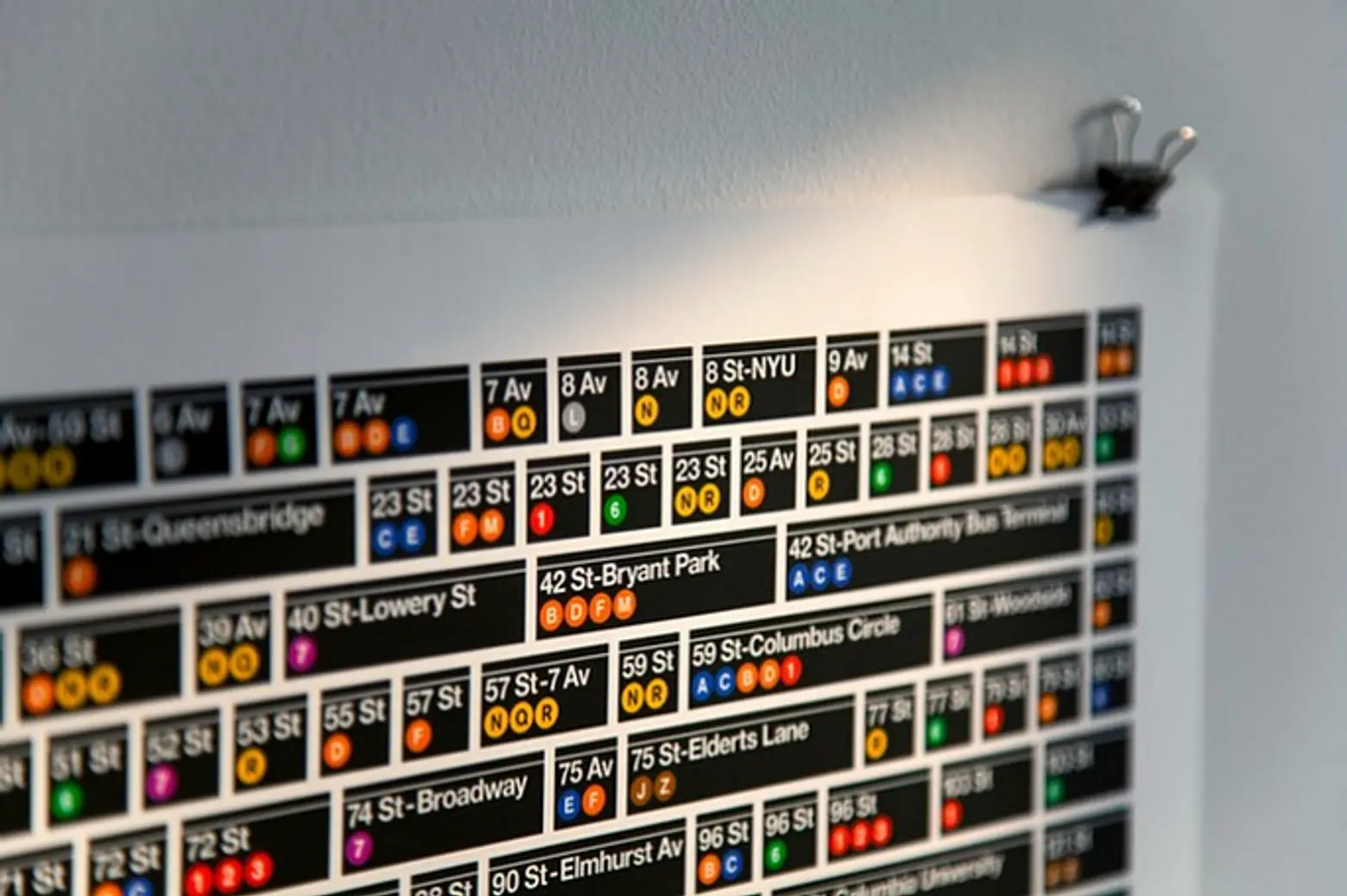 This Poster Displays All 468 Subway Station Signs
