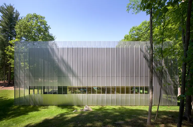 Thomas Phifer’s Ethereal Woodland Retreat Hides Behind a Rippled Silver Curtain