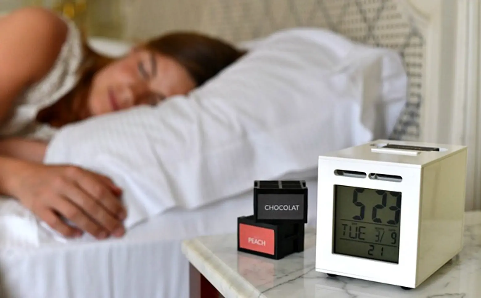 Wake Up to the Smell of a Hot Croissant or Cut Grass with This Olfactory Alarm Clock
