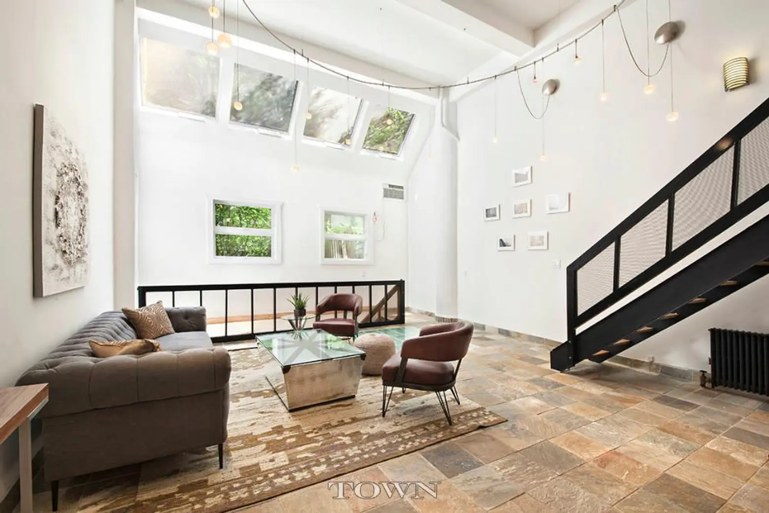 Entertain on Three Levels in This $2.5M Modern Chelsea Loft