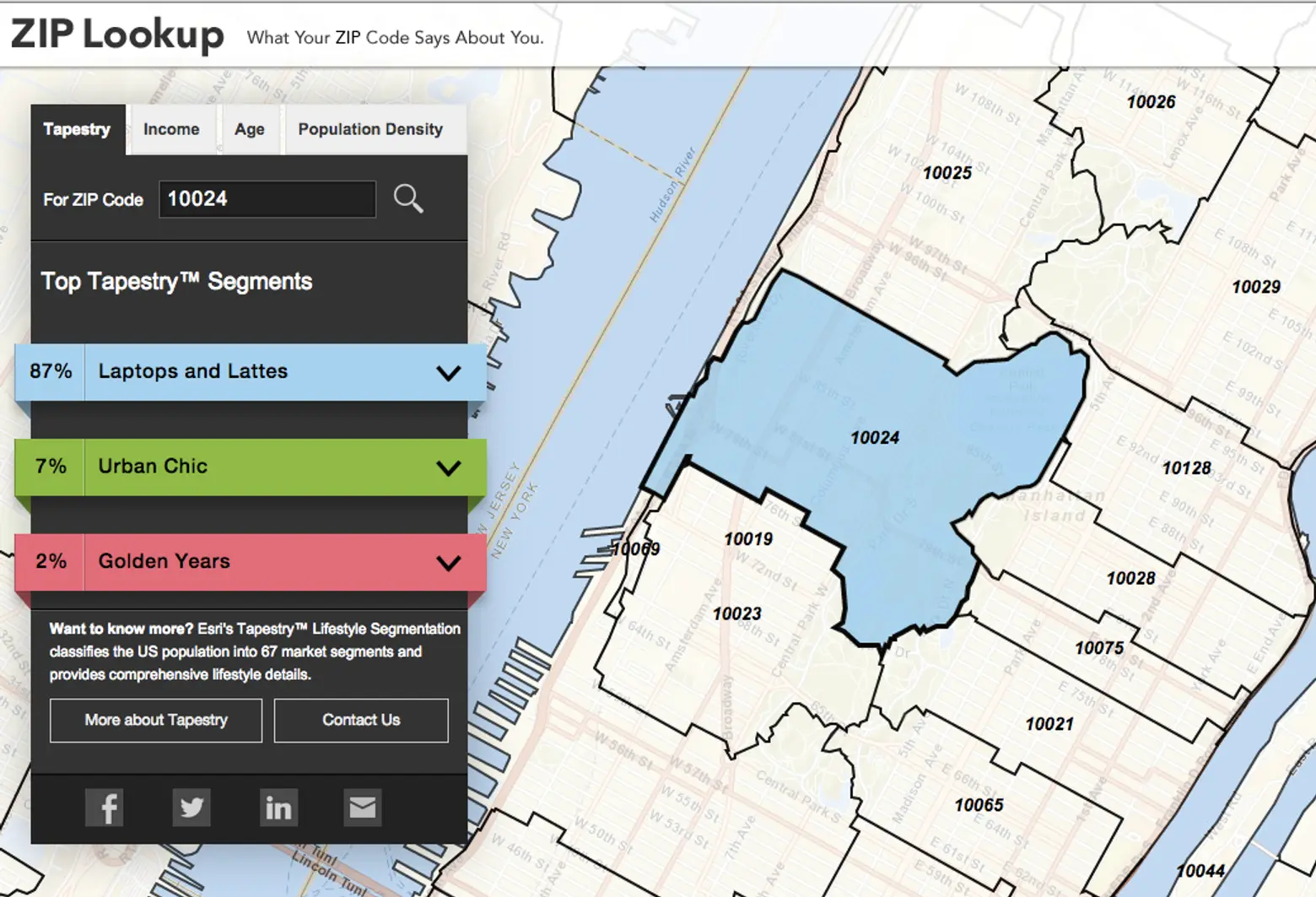 What Does Your Zip Code Say About You? This Map Tells All