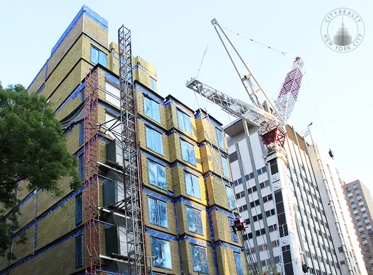 Construction Update: NYC’s First Micro Apartment Complex Is Now Fully Stacked