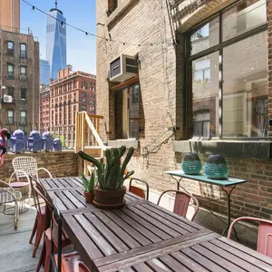 90 Hudson Street, Tribeca, loft, patio
