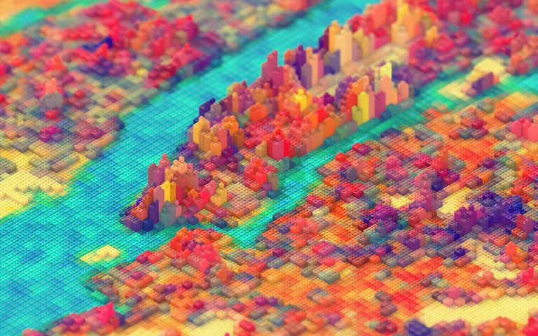 Here Is New York City Transformed Into a Colorful (Scale) Landscape of LEGO Blocks