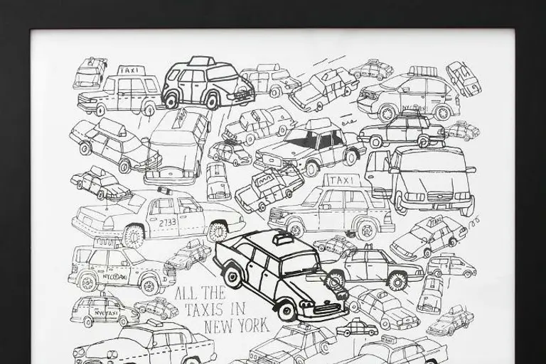 Quirky Taxi Poster Illustrates the Designs of NYC’s Iconic Cabs