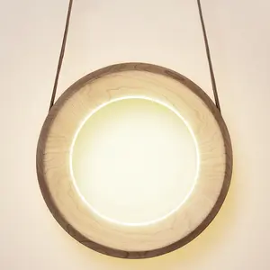 Kjartan Oskarsson, HALO lamp, Icelandic, wooden donut shape, interactive design, interactive light, minima