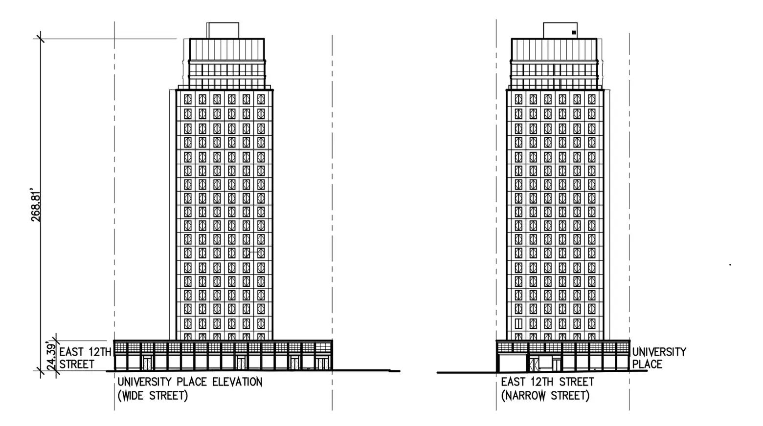 First Look at 23-Story Condominium Replacing Greenwich Village’s Bowlmor Lanes