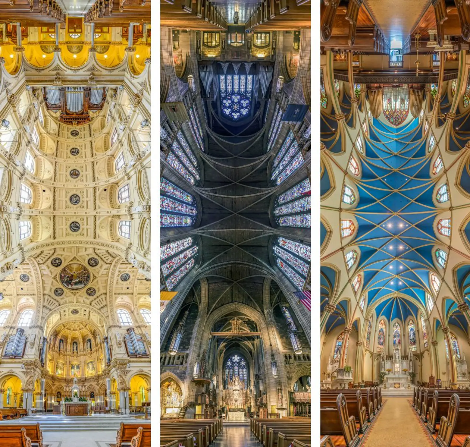 Richard Silver’s Vertical Panoramic Photos of New York Churches Are Vertigo-Inducing