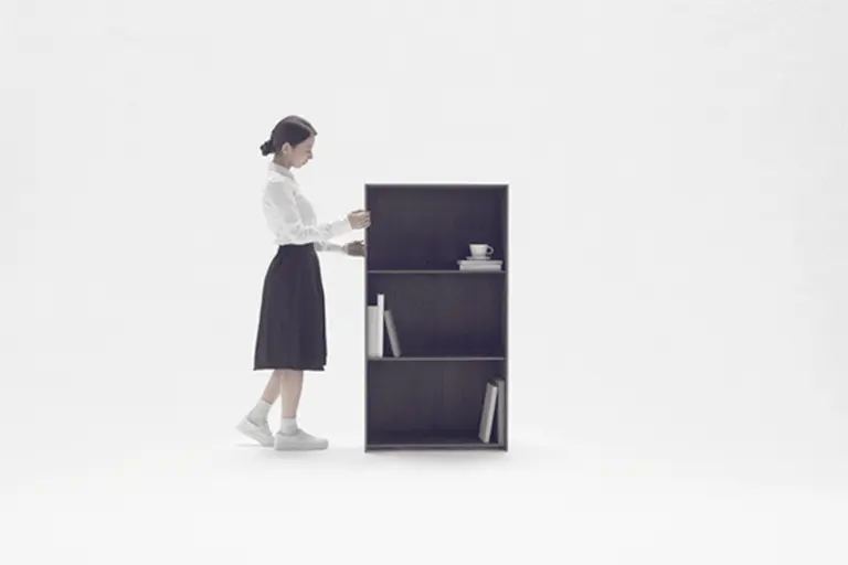 Nendo’s Carbon Fiber Nest Shelf Can Expand to Fit Any Size Room