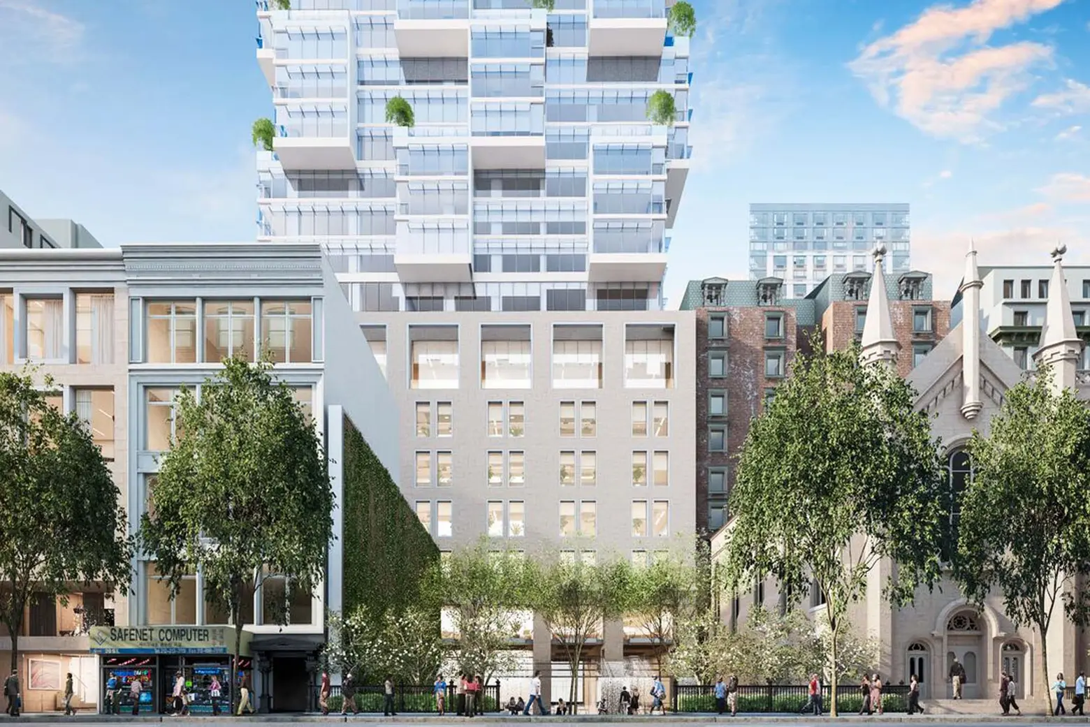 First Renderings of Moshe Safdie’s 800-Foot Bancroft Building Replacement Revealed