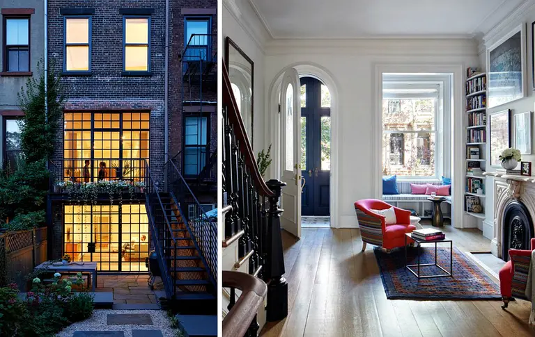 Lang Architecture Updates a Carroll Gardens Brownstone With a Two-Story Wall of Windows