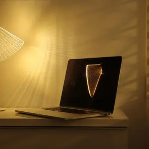 Studio Cheha, bulbing lamps, 2-d LED Desk Lamp
